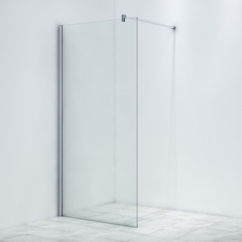Saniclass Bellini Inloopdouche - 100x200cm - helder glas - chroom SW1008