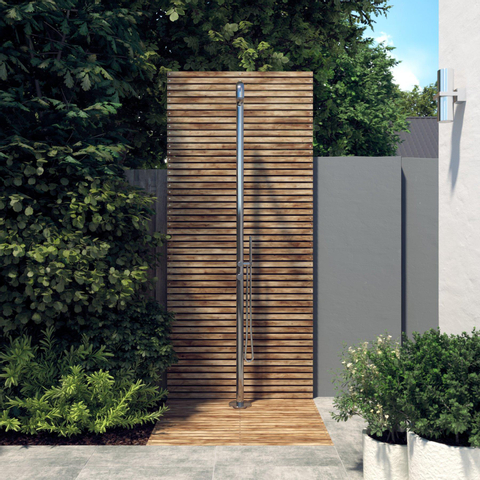 Fortifura Outdoor Original Colonne de douche de jardin avec douchette inox brossé SW278127
