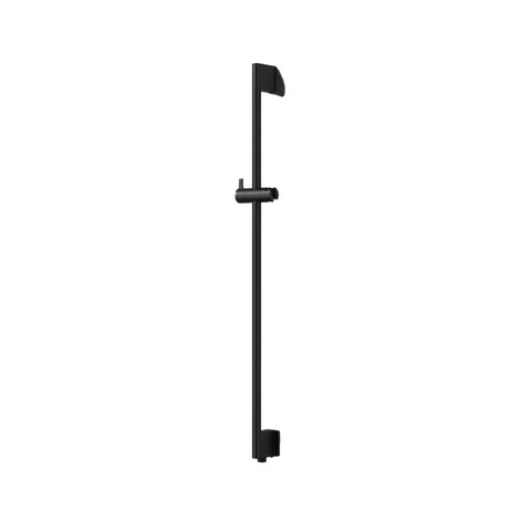 Hotbath Mate Glijstang - 90cm - geïntegreerde waterinlaat - rond - PVD - mat zwart geborsteld SW1118003