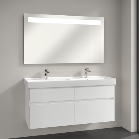 Villeroy & Boch More to See 14 spiegel – 130x75 cm – directe LED boven – instelbare lichtkleur – Zilver glans 1024971