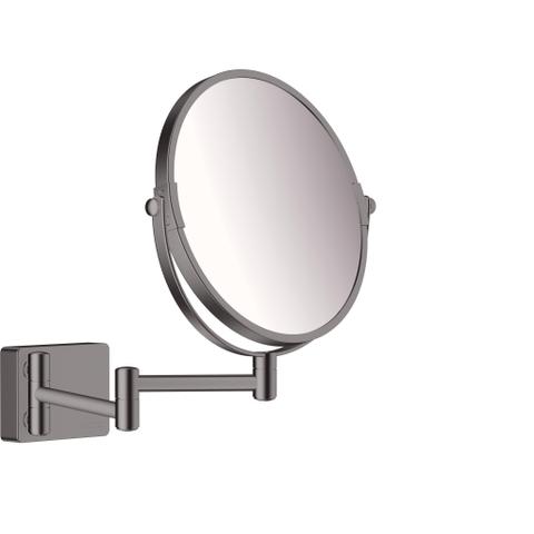 Hansgrohe Addstoris Make-up - spiegel 3x vergroting - geborsteld zwart chroom (antraciet) SW651373