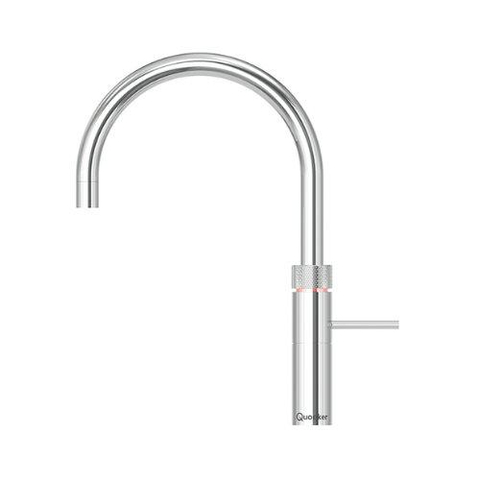 Quooker Fusion Round robinet d'eau bouillante - bec pivotant - réservoir Combi - Eau chaude / bouillante - Chrome SW99175