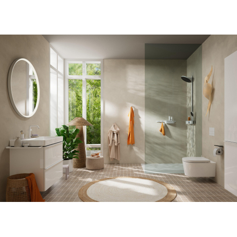 Hansgrohe Pulsify s Howerpipe - 26cm - 2jet - planchet - 40cm - mat wit SW651110