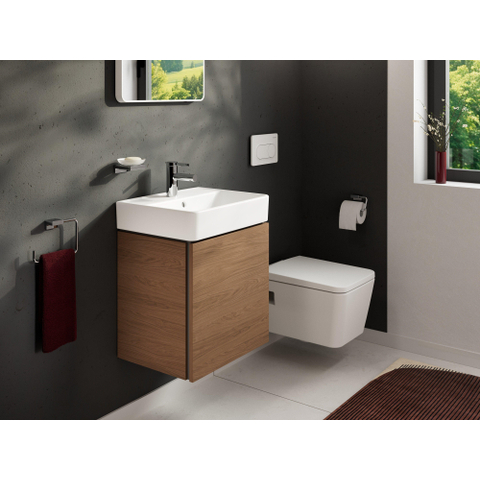 Hansgrohe Xanuia Q Wastafel/Fontein - 50x39cm - inbouw - 1 kraangat - met overloop - glans wit SW1165063