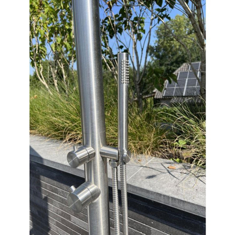 Fortifura Outdoor Original Colonne de douche de jardin avec douchette inox brossé SW278127