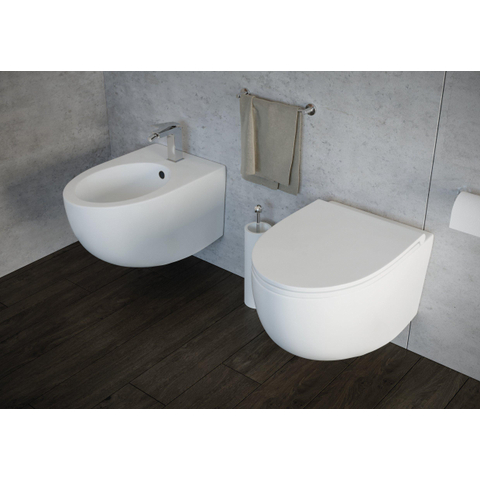 QeramiQ Élan Bidet - 53x36cm - blanc mat SW1467748