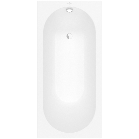 Villeroy & Boch Oberon kunststof bad quaryl ovaal - 160x75x45cm - inclusief poten - Stone White (mat wit) SW454543