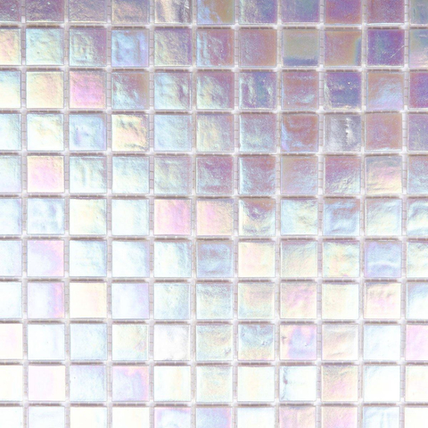 The Mosaic Factory Amsterdam mozaïektegel - 32x32cm - 4mm - vierkant - glans light grey (grijs) SW62153