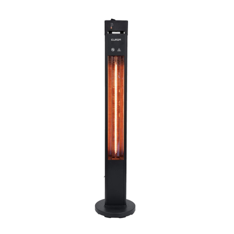 Eurom Chauffage de terrasse Q-Tower 2000 RCD 20m2 2000 watt Noir SW877015