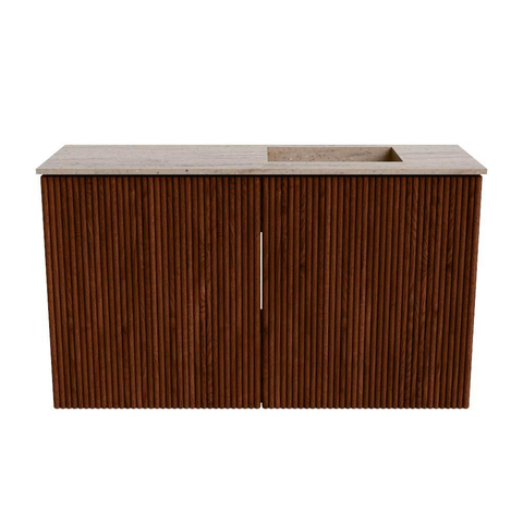 Mondiaz JOYA-DLUX 70cm meuble de salle de bains - couleur Ruby - Vasque FAYE position Droite Sans trou de robinet couleur Saba. SW1425582