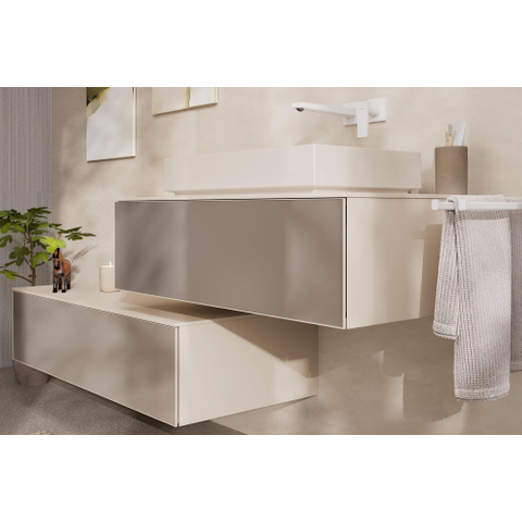 Hansgrohe Metropol afbouwdeel wastafelkraan - voorsprong 22.5cm - met waste - mat wit SW358671