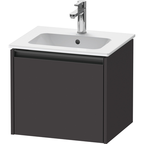 Duravit Ketho.2 Wastafelonderkast - 51x42x44cm geschikt - voor 1 waskom - spaanplaat - grafiet mat SW772955