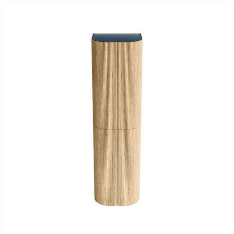 MONDIAZ KURVE 80cm armoire colonne couleur Oak avec 2 portes SW1137301