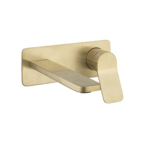 Crosswater Glide II Robinet lavabo bec - 20cm - avec levier - laiton brossé SW648381