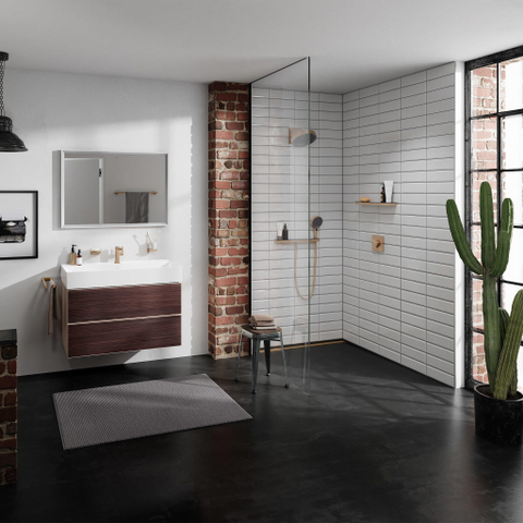 Hansgrohe ShowerSelect Comfort E Inbouw - thermostaat 2F geïntegreerde zheidscom.EN1717 - geborsteld brons SW918029