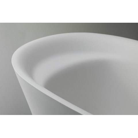 Duravit Cape cod Kunststof bad acryl ovaal - vrijstaand - met aangevormd paneel - 185x85x62cm - met af en overloopgarnituur - mat wit 0300894