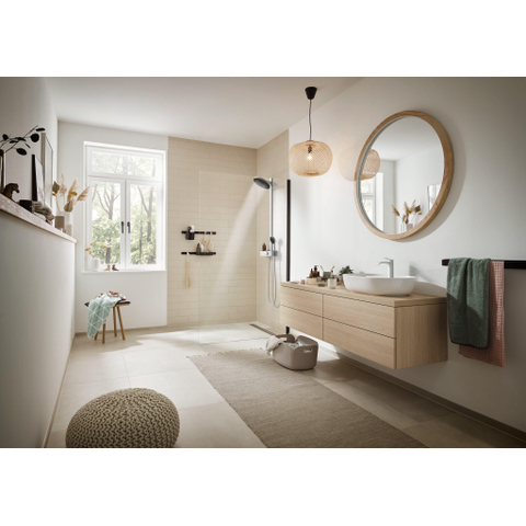Hansgrohe Wallstoris Handdoekhaak - 1x3.9x3.3cm - 2 stuks - mat zwart SW651297