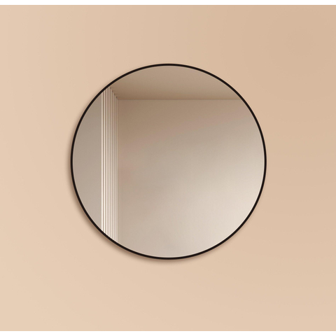 Saniclass Retro Line spiegel – Ø120 cm – Zwart mat SW643427