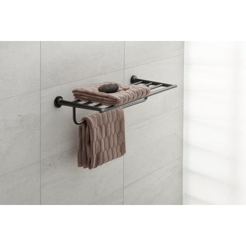 Duravit Starck T Handdoekhouder - 4 rijen - 61cm - mat zwart SW297093
