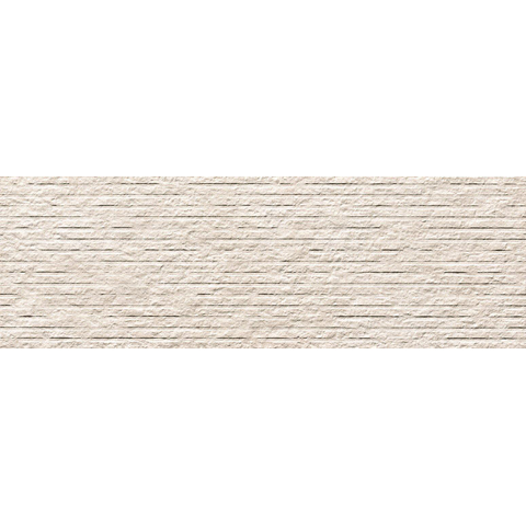 ÉCHANTILLON Terravito Elzino Carreau mural - 25x75cm - rectifié - Aspect pierre naturelle - Blanc mat (blanc) SW1221679