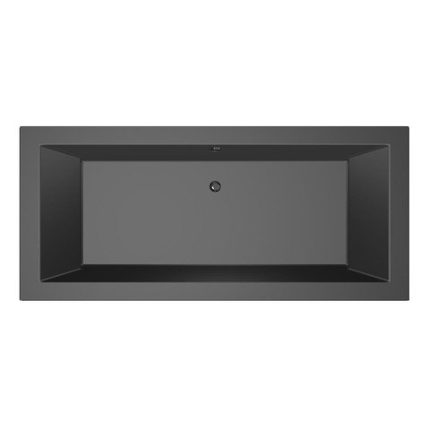 Xenz Society Baignoire duo - 200x90x53 - bonde Centrale - acrylique - ebony SW103379
