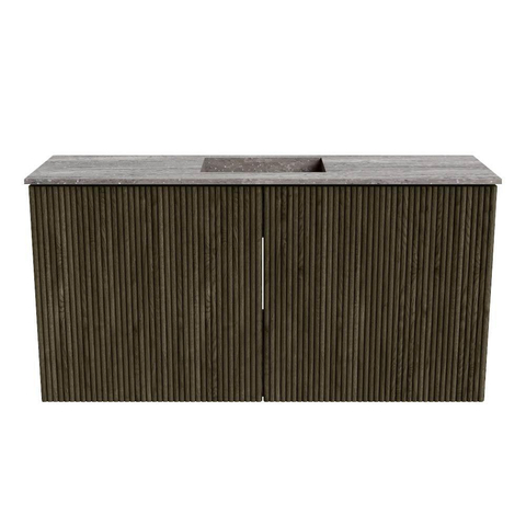 Mondiaz JOYA-DLUX 80cm meuble de salle de bains - couleur Shadow - Vasque FAYE position Milieu Sans trou de robinet couleur Oza. SW1425041