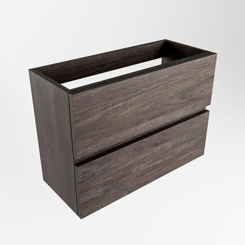 Mondiaz ADA Toiletmeubel - 70x30cm - 2 lades - zonder uitsparing - dark brown OUTLETSTORE STORE44048
