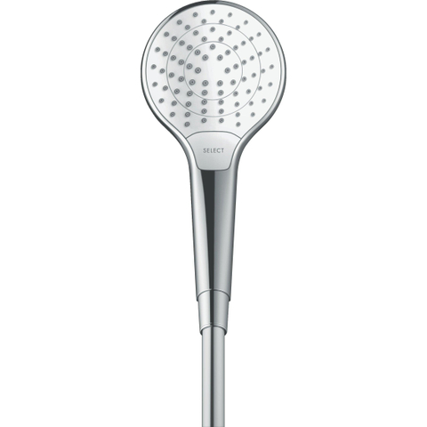 Hansgrohe Croma select s Handdouche Vario - ecosmart 1/2 x - diameter 11cm - met rain turbo rain en intense rain regenstraal wit/chroom - wit chroom 0605322
