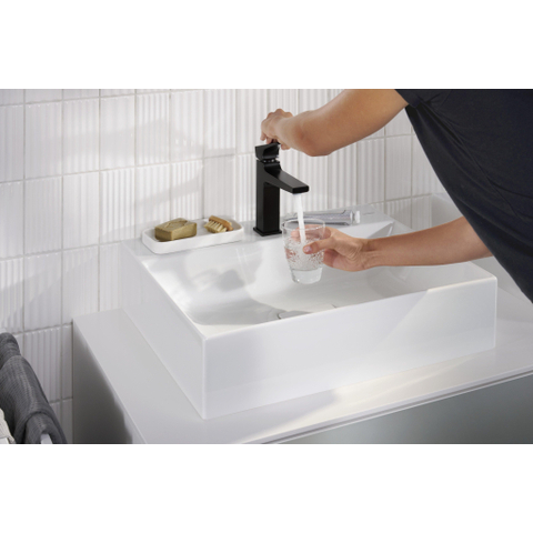 Hansgrohe Metropol 110 Mitigeur lavabo - 18.4cm de haut - vidage push open - déport 13.5cm - noir mat SW297295