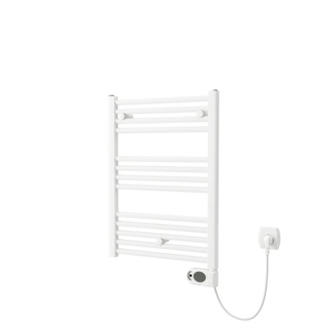Plieger Elba Electrical Elektrische Designradiator - 70.2x40cm - met thermostaat - 300w - wit SW1221756