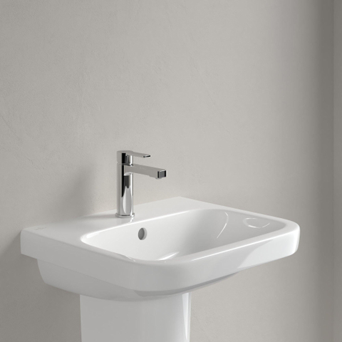 Villeroy & Boch Architectura wastafel - 55x47cm - met kraangat - met overloop cermic+ - White Alpine (glans wit) 1025259