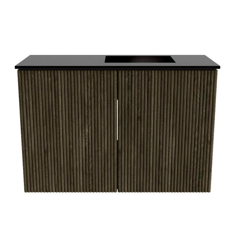 Mondiaz JOYA 60cm meuble de salle de bains - couleur Shadow - Vasque FAYE position Droite Sans trou de robinet couleur Urban SW1421502
