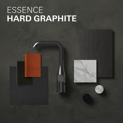 Grohe Essence New Wastafelkraan Inbouw - uitloop 18.3cm - M-size - brushed hard graphite (antraciet) SW97505