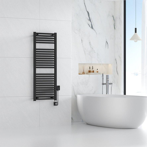 Wiesbaden Elara elektrische radiator Smart WiFi 118,5 x 45 cm mat zwart SW1119296