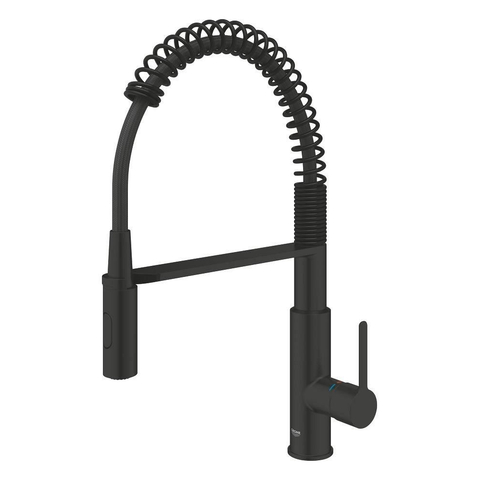 GROHE Get keukenkraan - met professionele sproeier - mat zwart SW1440592