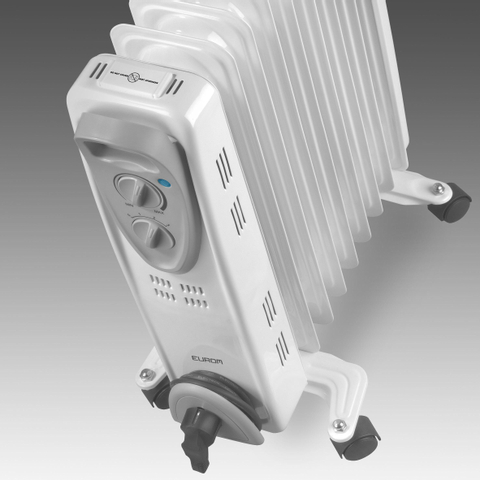 Eurom RAD 1500 Radiateur à huile 1500 watts 24x33x55cm Blanc SW486909