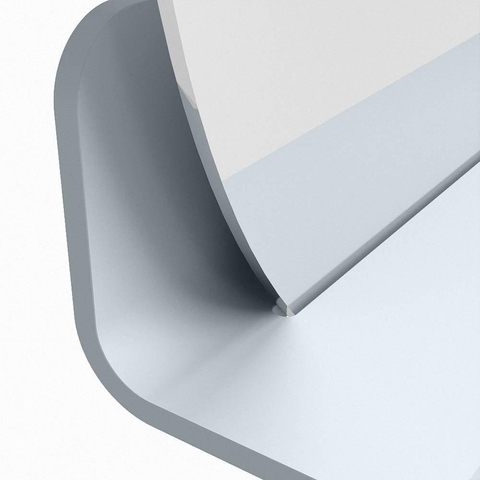 Mondiaz SPOT miroir – Ø 60 cm – avec tablette – Clay (brun) SW1235505