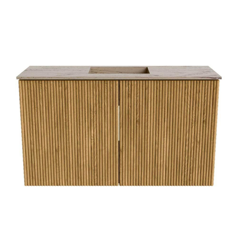Mondiaz JOYA-DLUX 70cm meuble de toilette - couleur Chêne - Vasque FAYE position Milieu Sans trou de robinet couleur Arène SW1426233