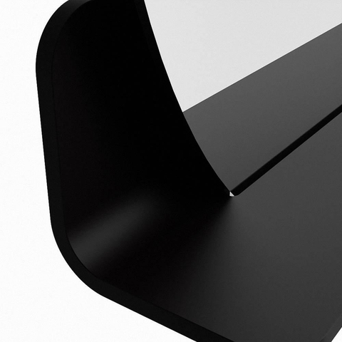 Mondiaz SPOT miroir – Ø 70 cm – avec tablette – Urban (noir) SW1235477