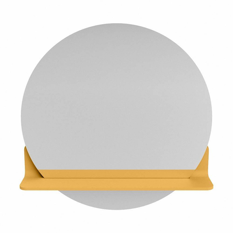 Mondiaz SPOT miroir – Ø 60 cm – avec tablette – Ocher (jaune) SW1235562