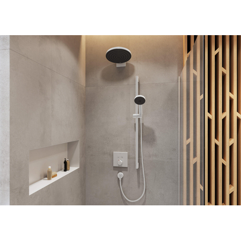 Hansgrohe Pulsify select s - select glijstangset - 3jet Relaxation - ecosmart - 10.5cm - met glijstang 90 cm - mat wit SW651067