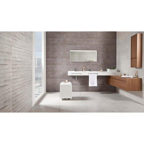 ÉCHANTILLON Ceralto Borello Grip Carrelage mural 25x50cm 9.6mm pâte blanche Blanco SW976403