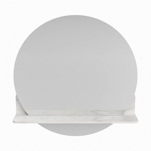 Mondiaz SPOT miroir – Ø 60 cm – avec tablette – Ostra (beige) SW1235661