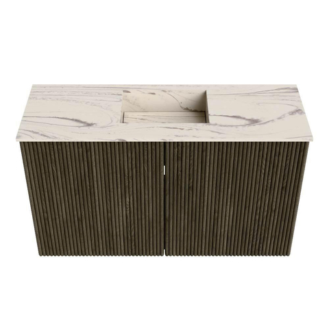 Mondiaz JOYA-DLUX 70cm toiletmeubel - kleur Shadow - Wastafel FAYE positie Midden 1 kraangat kleur Nata. SW1424947