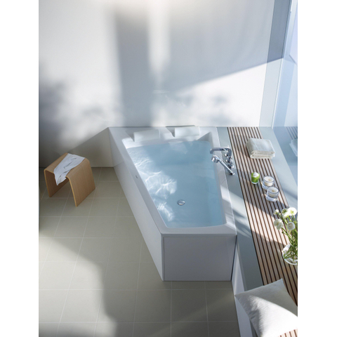 Duravit Paiova Kunststof bad acryl afgeschuind links - 170x130x46cm - zonder poten - glans wit 0297535