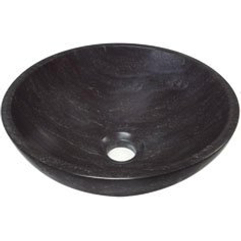Plieger Stone Vasque à poser 30x12cm marbre calcaire noir 4338163