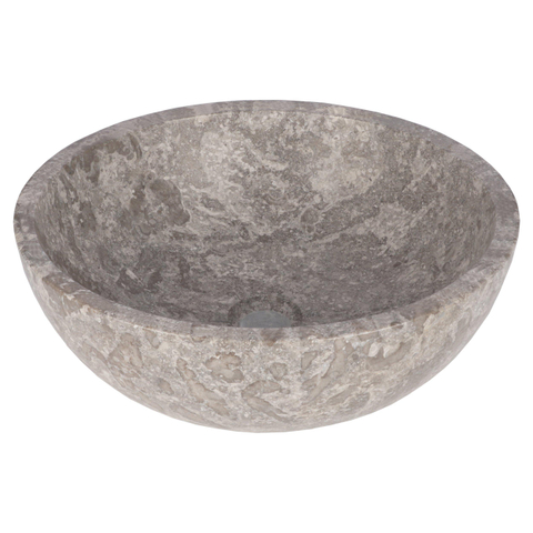 Differnz Boomer Waskom - 21x12cm - rond - Marmer - Grijs TWEEDEKANS OUT14857