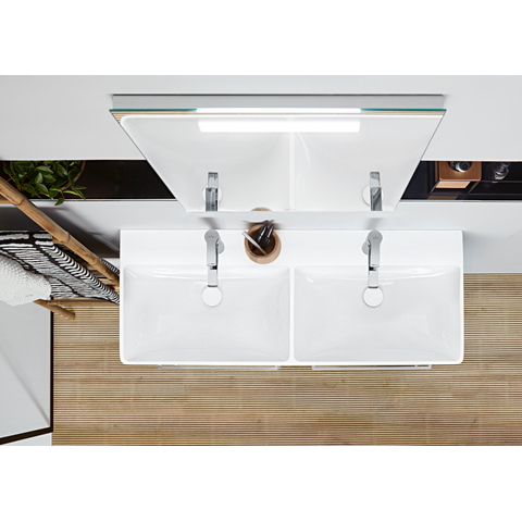 Villeroy & Boch More to see one spiegel - met geïntegreerde led verlichting - 60x60cm - inclusief bevestiging - glans zilver SW454080