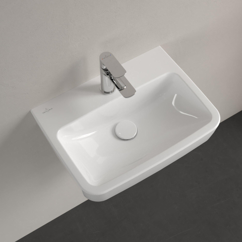 Villeroy & Boch O.novo fontein - 50x37cm m.1 kraangat - zonder overloop - White Alpine (glans wit) SW448392
