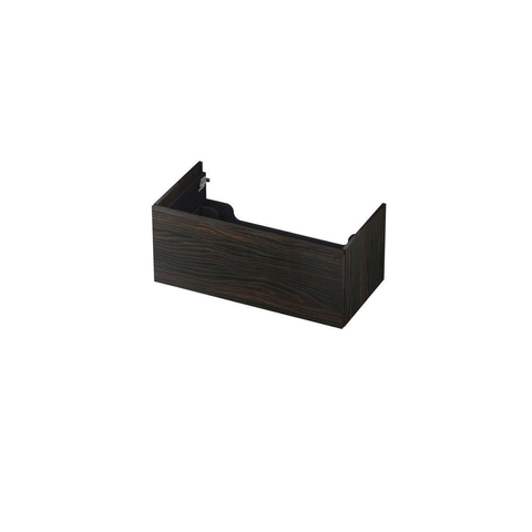 INK Wastafelonderkast - 90x45x37.6cm - 1 lade - push to open - met recht opdekfront - MFC - Intens eiken SW439298